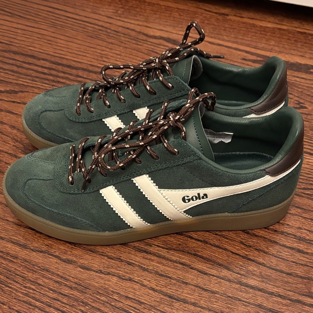 Gola Forest Green and Cream Women's Sneakers